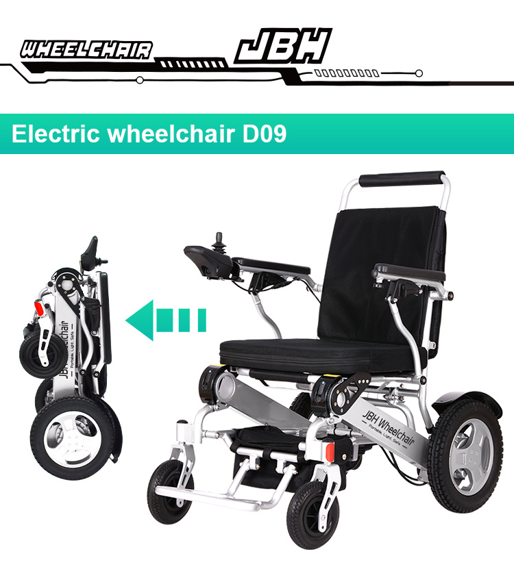 Aluminum Lightweight Wheelchair Folding Wheelchair D09