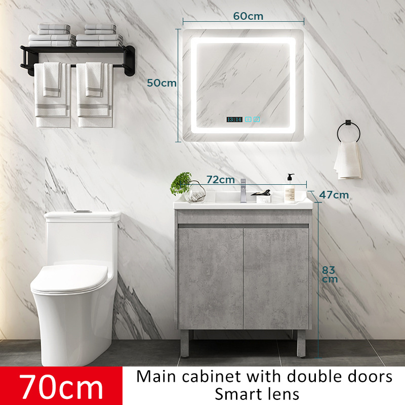 High Quality Floor Mounted Bathroom Cabinets Modern Bathroom Mirror Cabinets Combination Bathroom Vanity Cabinet