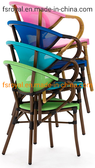 Stackable Chair Dining Chair Patio Chair Textilene Hotel Project Dining Coffee Chair