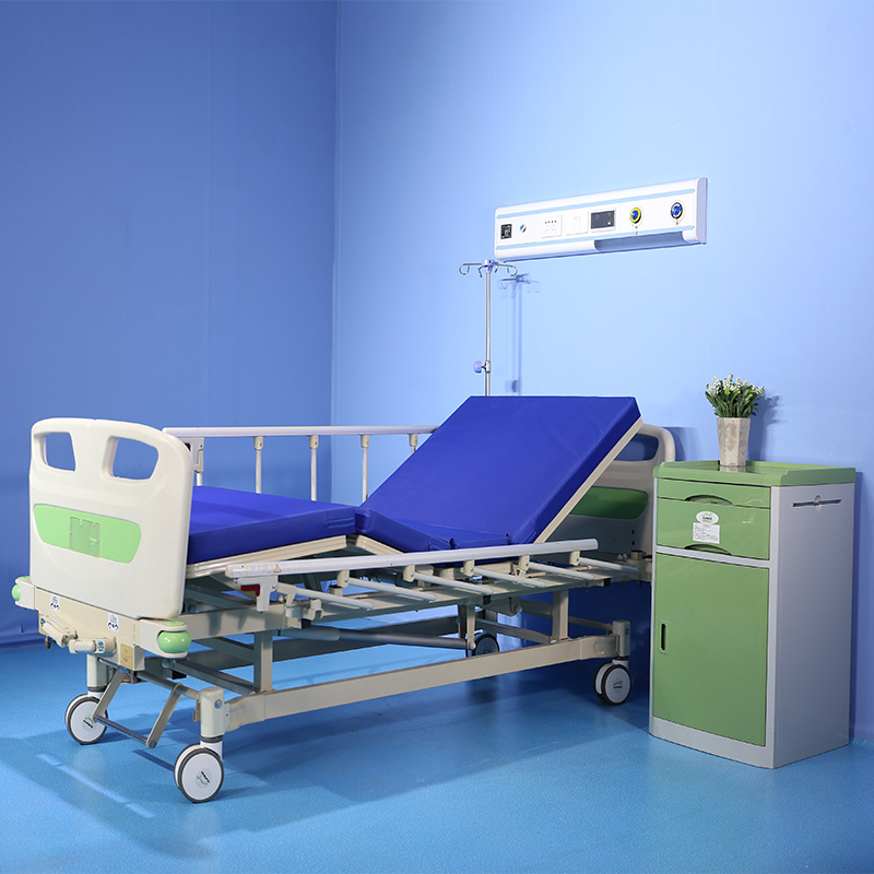 2 Cranks Manual Hospital Bed /Hospital Bed/Patient Bed/Medical Bed/Manual Nursing Bed Manufacturer