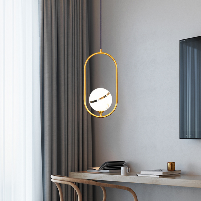 Nordic Chandelier Living Room Lamp Modern Bedroom Bedside Pendant Lamp