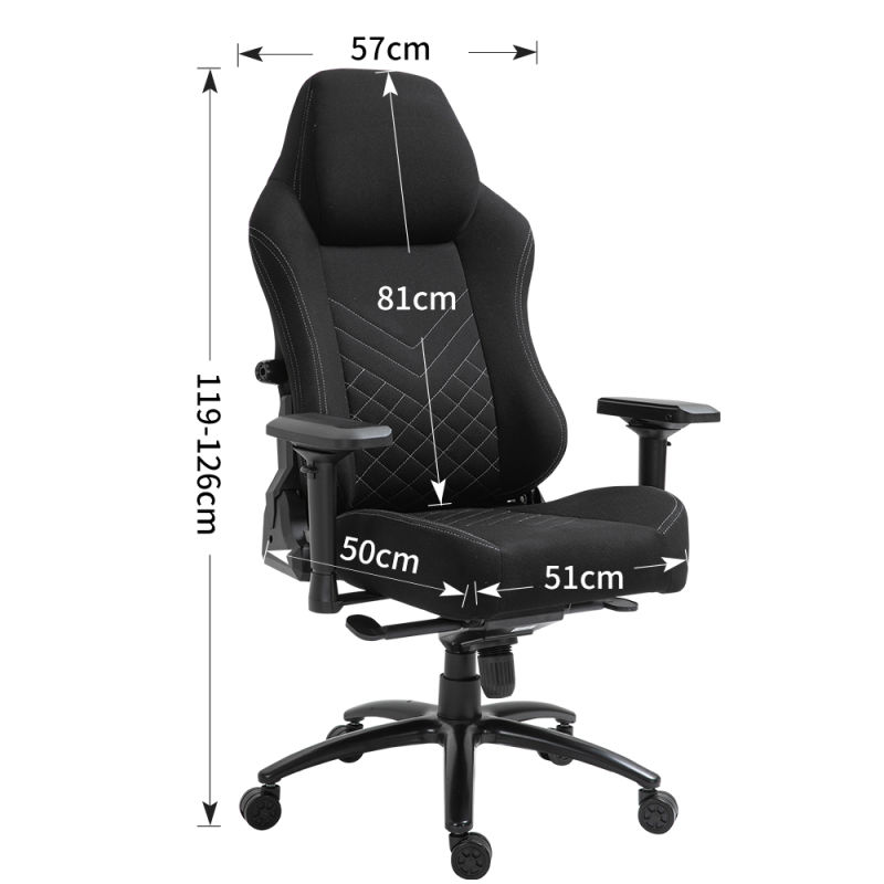 Ergonomic Office Chair, High Back, Height and Reclining Back Gaming Chair, Full Armrest, Headrest and Lumbar Support Swivel Chair
