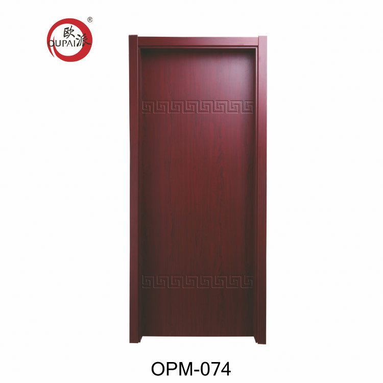 Good Craftsmanship Simple Two Side Chinese Luck Cloud Apartment Interior Wooden Latest Design Flush Door