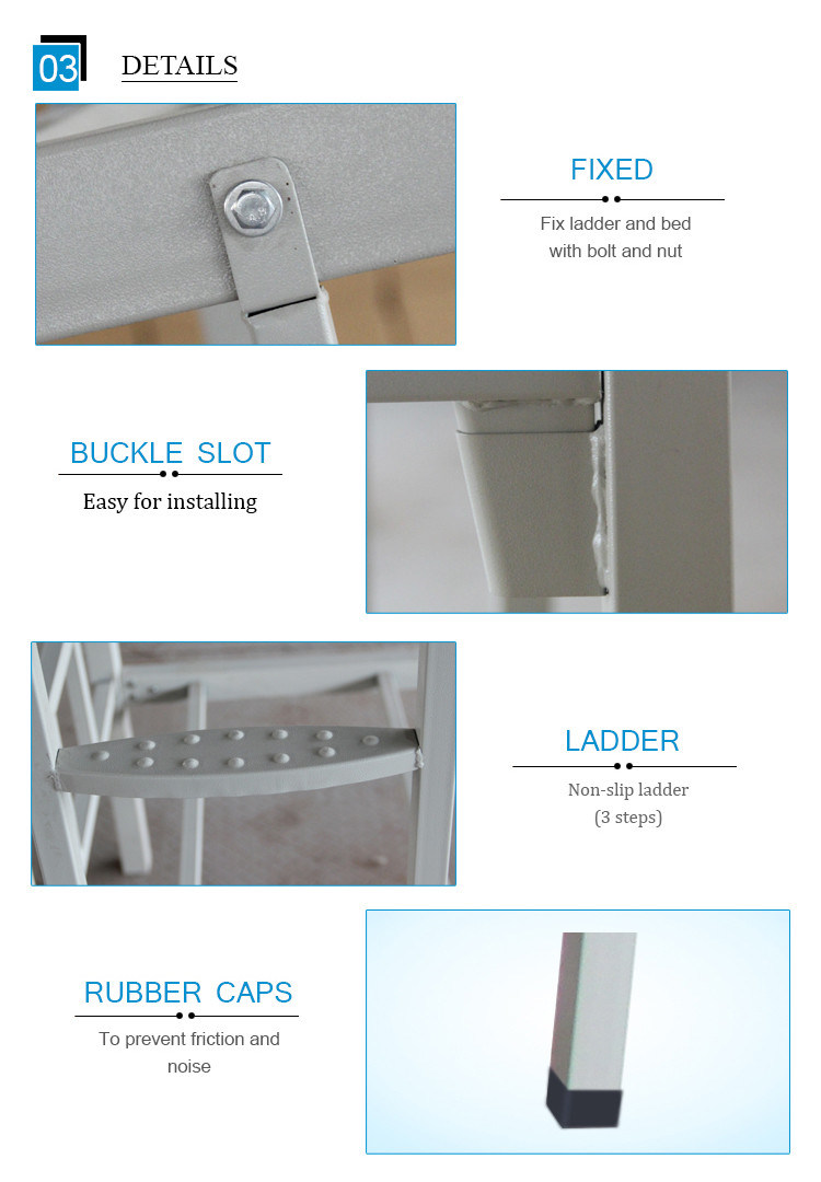 Luoyang Mingxiu Manufacturer Metal Frame Bunk Beds / Heavy Duty Steel Metal Bunk Bed
