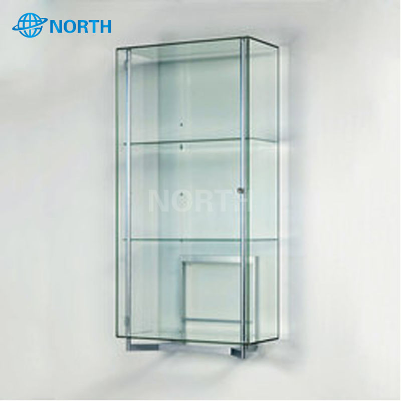 Customized Free Standing Glass Tower Showcase Display Cabinet, Glass Cabinets Display Showcase