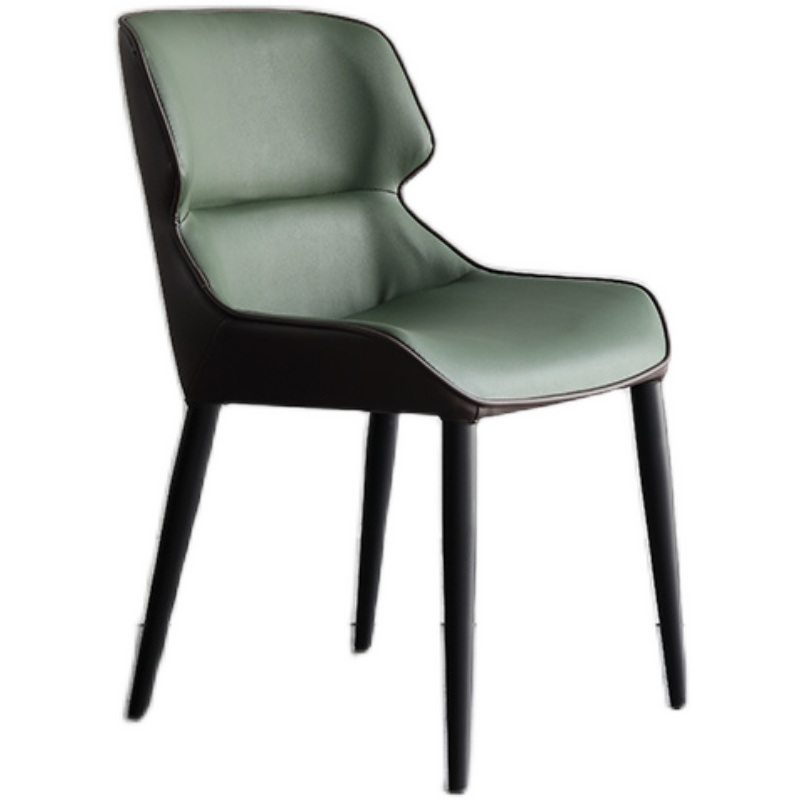 Wholesale Market Restaurant Furniture Leather Cushion Steel Base Dining Chairs