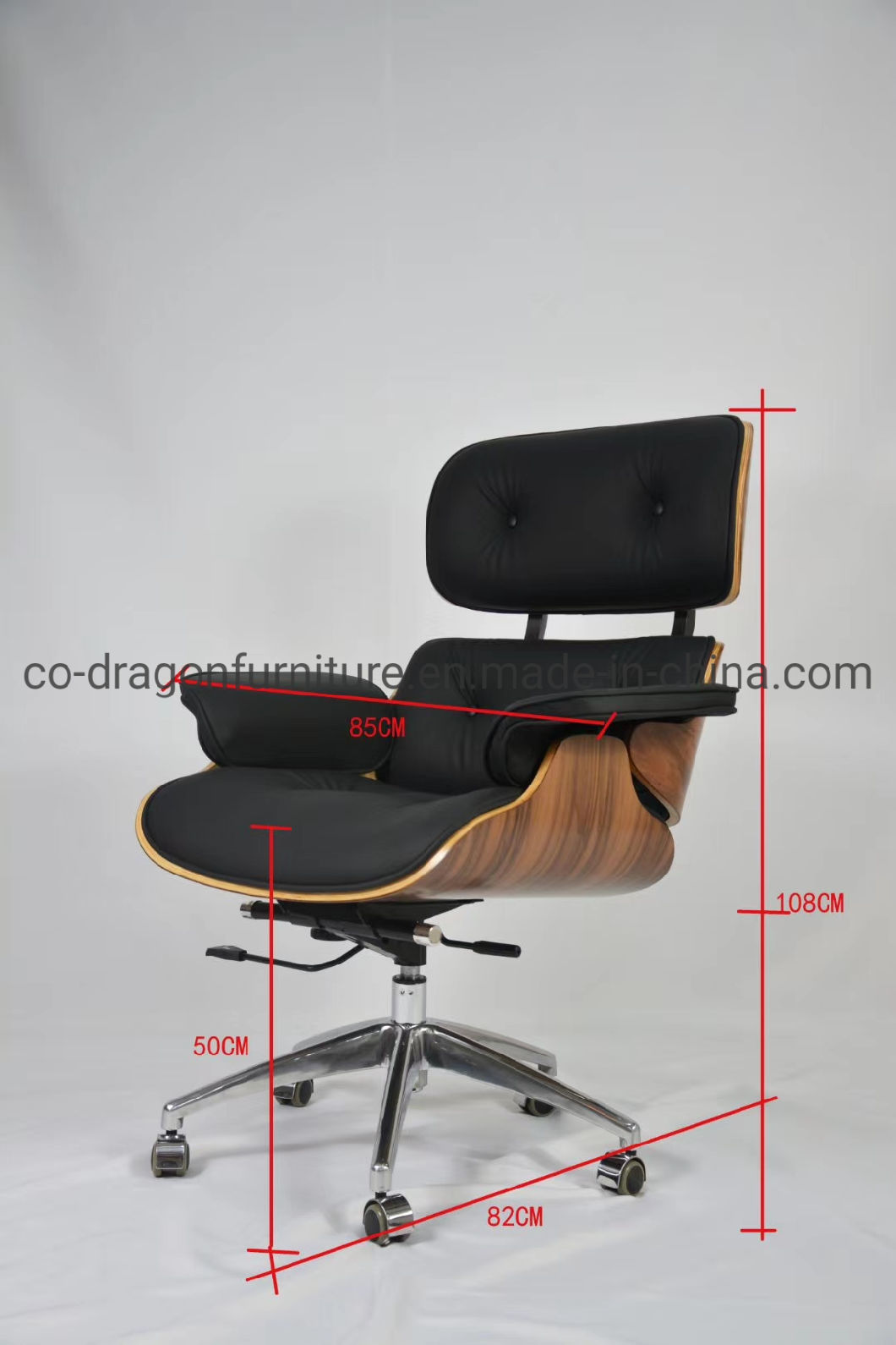 Modern Furniture Swivel Adjustable Lifting Leather Office Chair with Arm