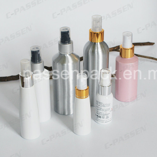 Leak Proof Office Hotel Toiletries Travel Bottle Set with Lotion Pump Spray Caps for Skincare