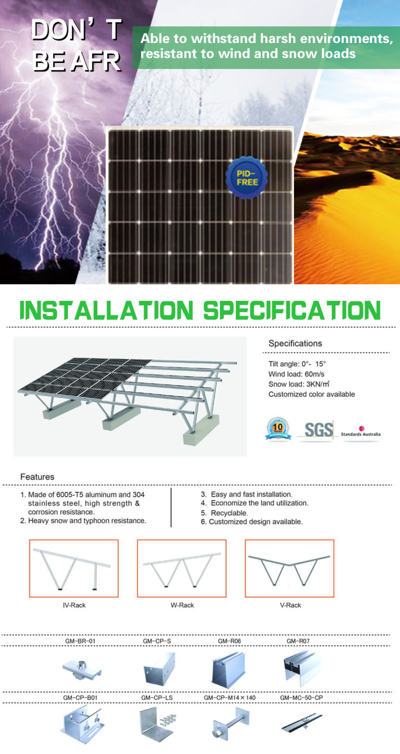 Car Parking Commercial Photovoltaic Commercial Cantilever DIY Solar Carport