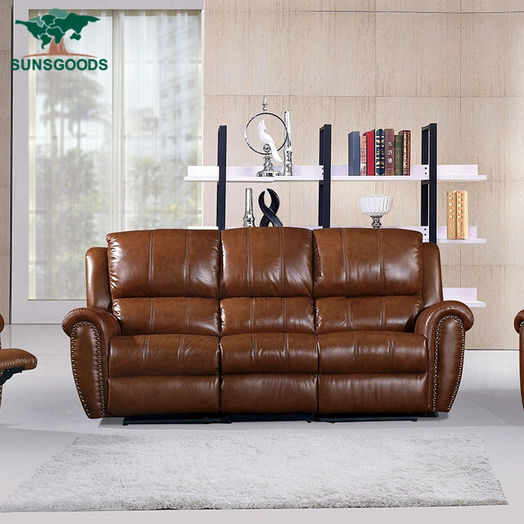 Modern Swivel Rocking Lazy Boy Living Room Couch Recliner Leather Sofa