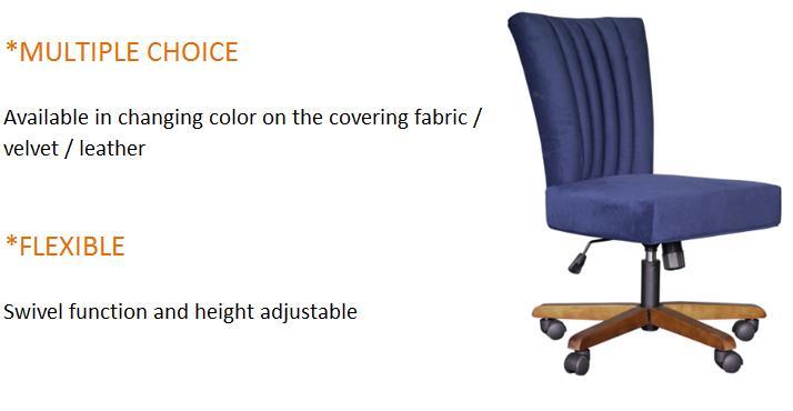 Fabric Chair Swivel Office Chair Upholstery Desk Chair