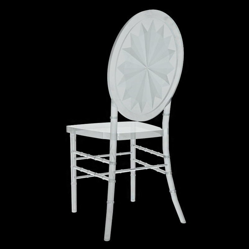 Wholesale Snowflake Back Polycarbonate Tiffany Phoenix Chair Acrylic