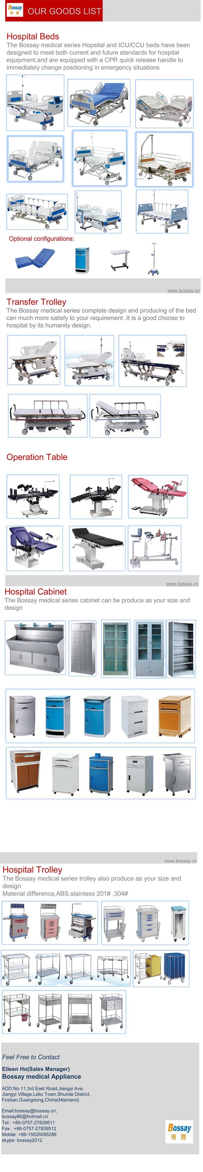 Manual 1 Crank Hospital Beds Simple Beds for Patient (BS-816)