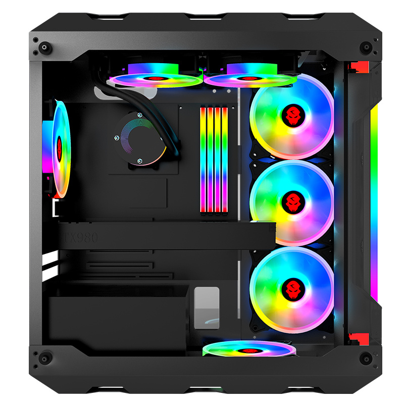 Best Selling Hot Model RGB Fan Micro ATX Desktop Computer Case for Gaming