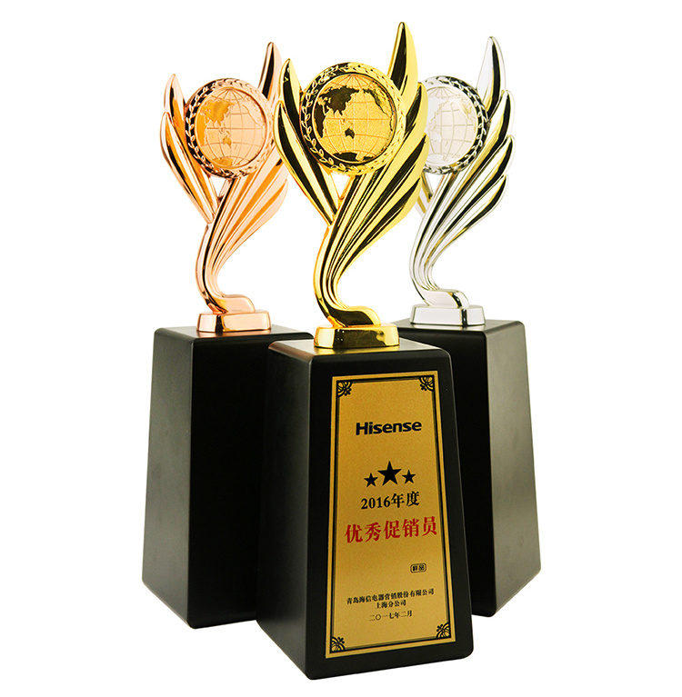 Creative Trophy Three-Color Optional Awarding Supplies Trophy