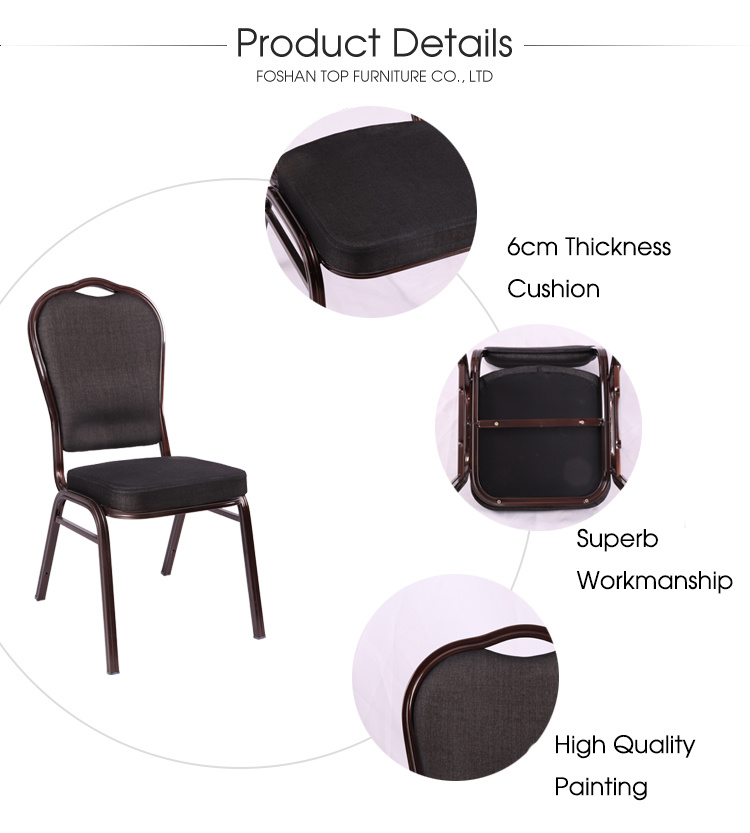Top Furniture Banquet Manufacturer Stackable Aluminum Standard Banquet Chairs