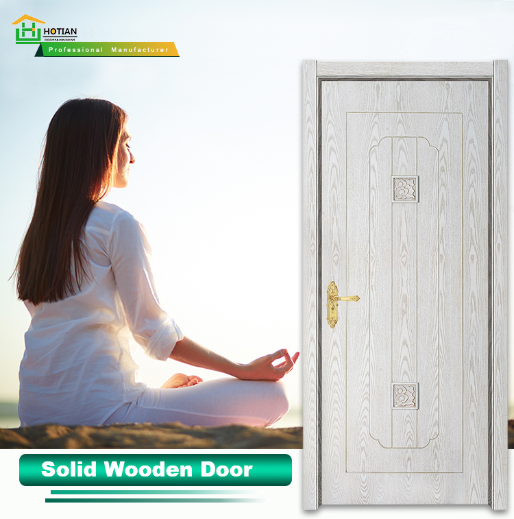 High Quality PVC Wood Door Interior Solid Wood Door