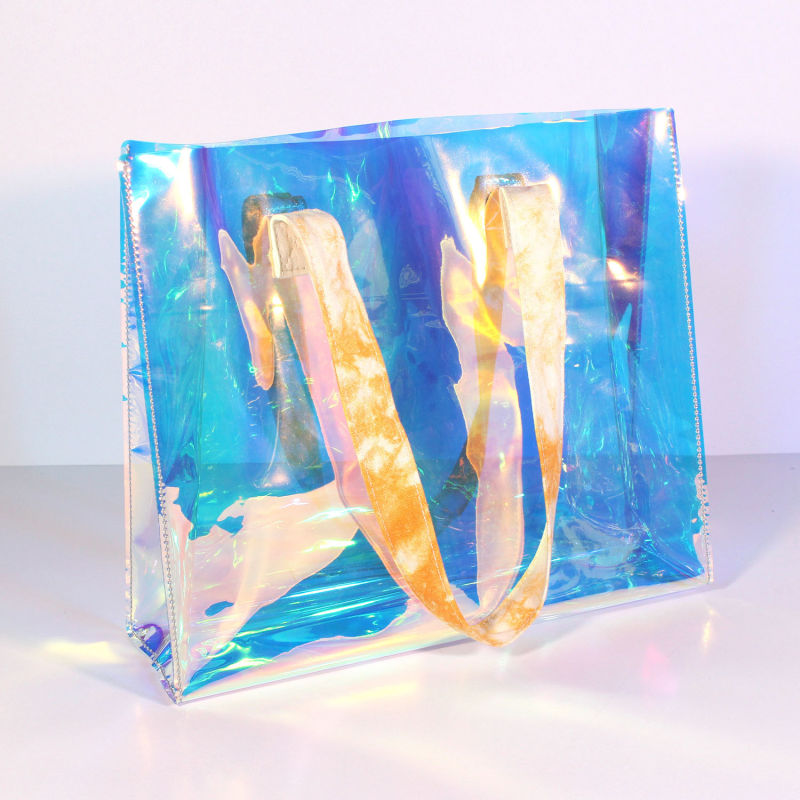 PVC Hologram Water Resistant Amazing Toiletry Handbag