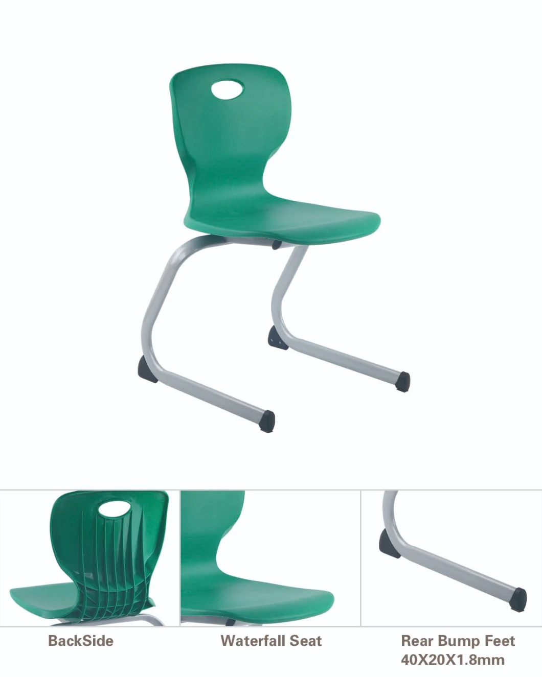 Classroom Junior to Senior Student School Plastic Table and Chair