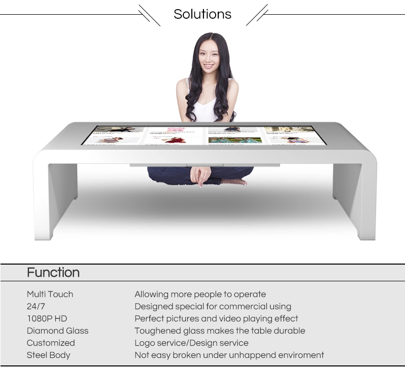 Wholesale Interactive Smart Table LCD Coffee Table Touch Screen Coffee Gaming Table for Children