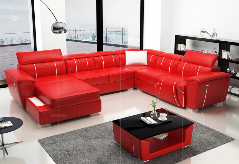 Hot Selling Pneumatic Sofa New Design Leather Sofa