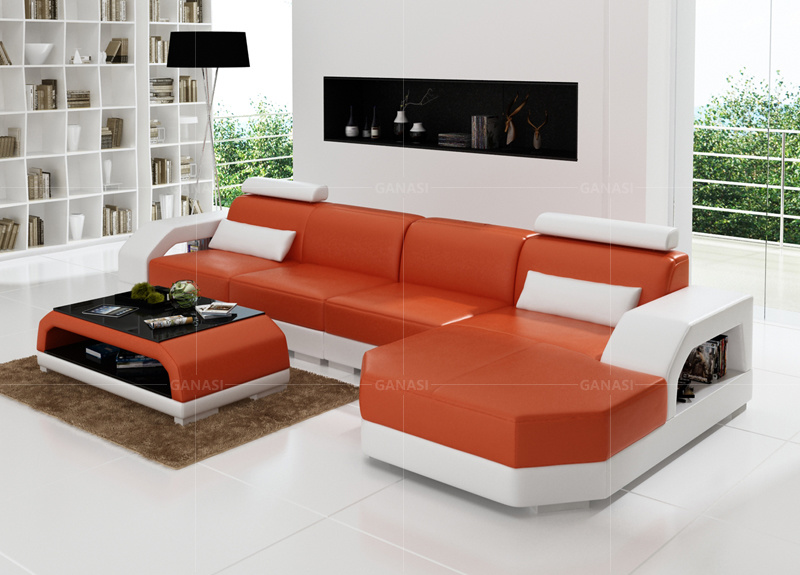 Living Room Sofa Leather/Fabric Sofa Furniture