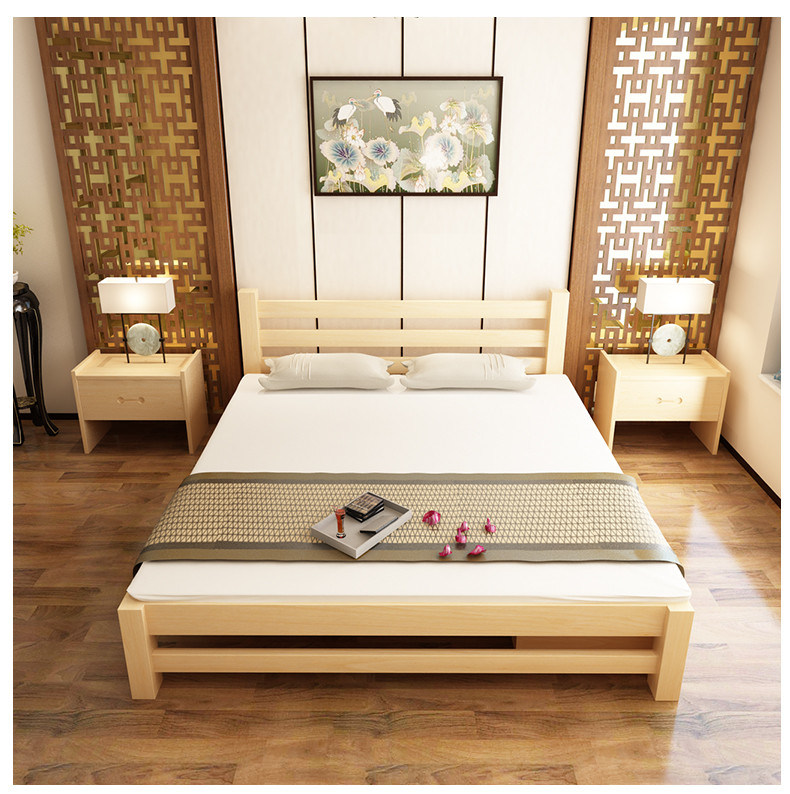 Modern Furniture Bed Frame with Drawer and Trundle, Bed Frame for Adults