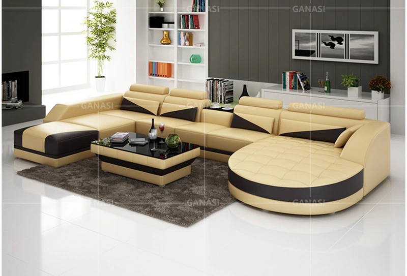 Living Room Furniture Sofa Leather Creative Design Leather Sofa Set