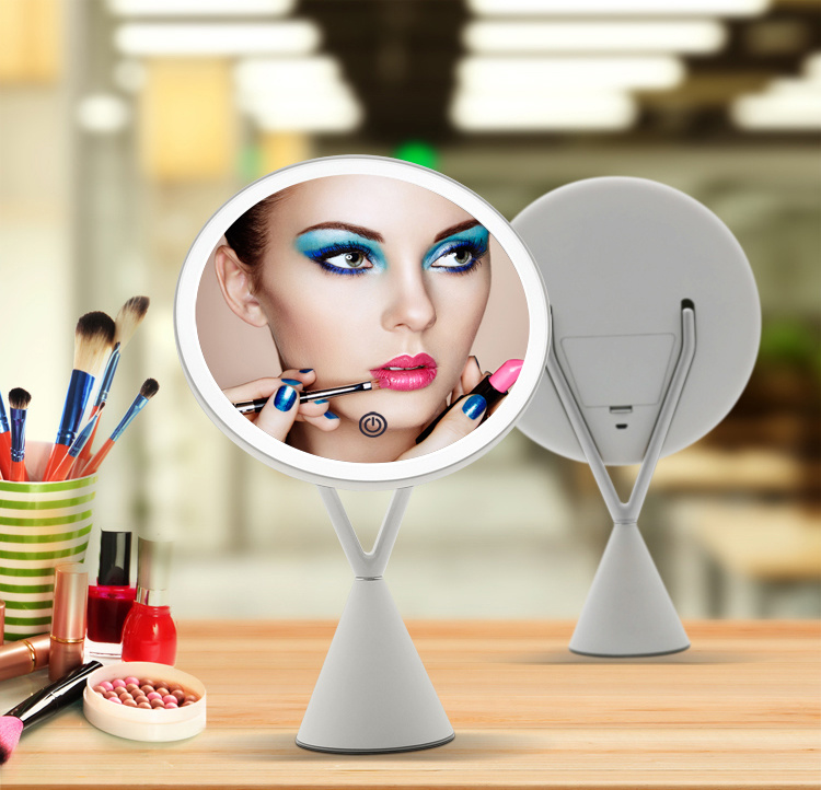 Dimmable Brightness 5X Magnifier LED Vanity Lighted Makeup Mirror