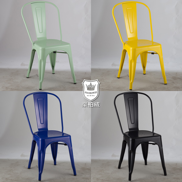 Colorful Marais Tolix Chair Painted Steel Chair Stackabel Cafe Chair in Cheap Price