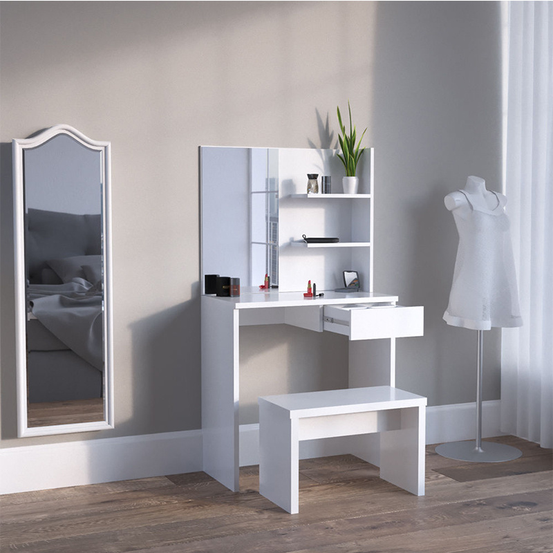 Modern Dressing Table Dresser with Mirror Vanity Table White Bedroom Furniture Nordic Makeup Vanity Dresser