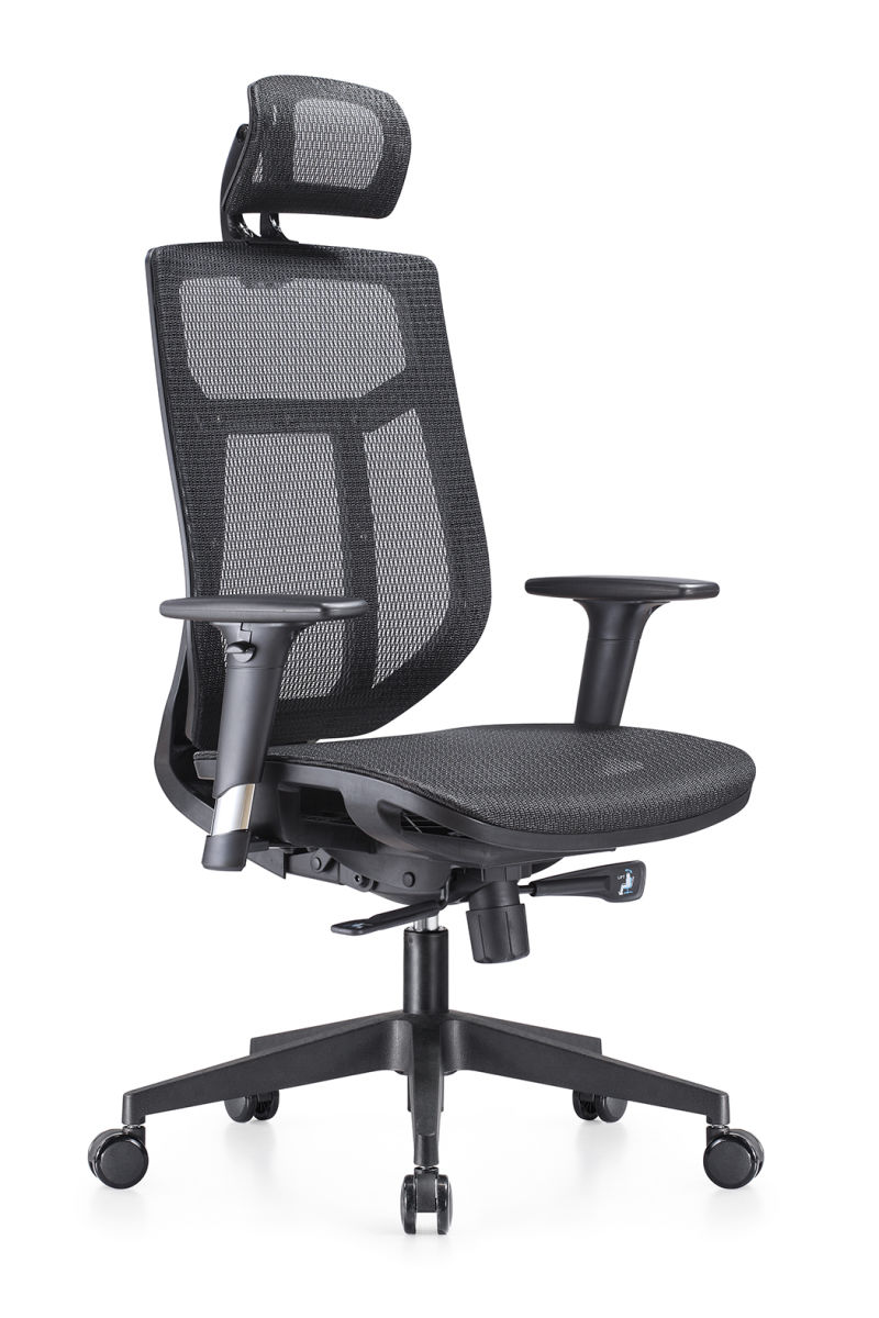 Full Mesh Nylon High Back Office Chairs with Adjustable Headrest