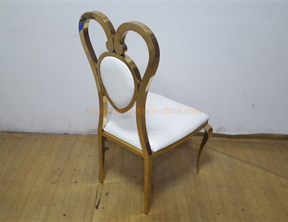 Modern Banquet Wedding Chair Dressing Chair Stainless Steel Dining White Chair