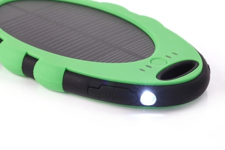 High Quality Waterproof 10000mAh Power Bank Best Portable Fast Charge Oval Round Shape Solar Power Bank