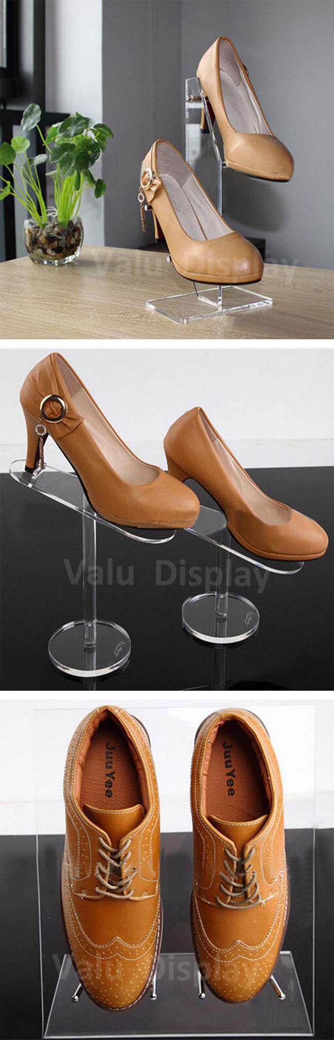 Acrylic Lady Shoes Display Rack, Sandal Display Stand