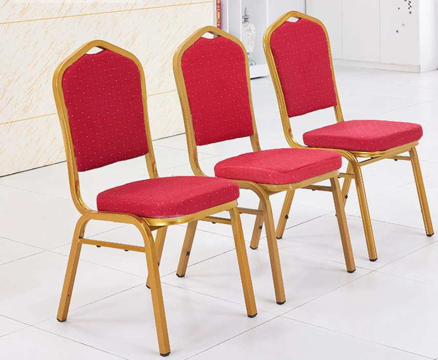 Modern Design Metal Dining Hotel Indoor Restaurant Stackable Banquet Chairs