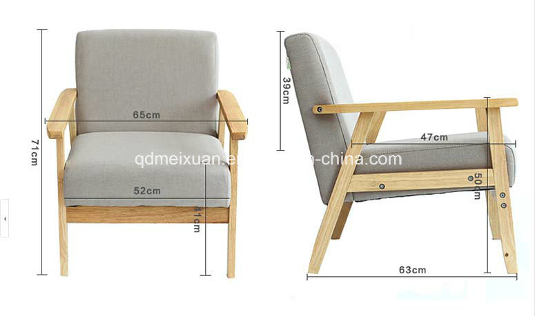 Simple Style Wooden Sofa Hot Selling Sofa (M-X1082)