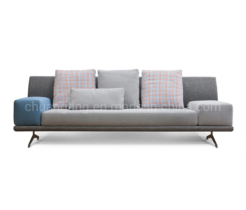 Factory Wholesale Couch Living Room Sofa Furniture Modern Nordic Style Fabric Sofa Set Leisure Sofa