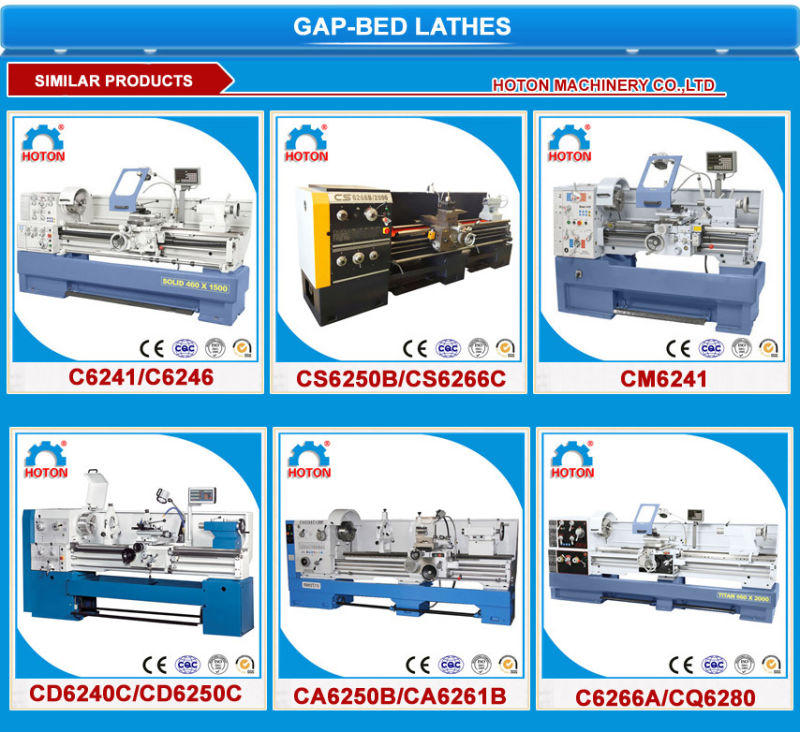 High Precision Gap Bed Metal Turning Lathe Machine Price CS6266B