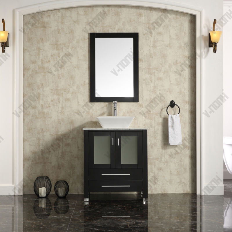 24inch White Cabinet with High End Above Mounted Sink Bathroom Vanities