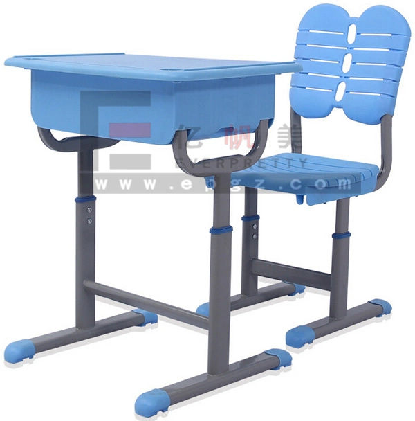 Modern School Desk and Chair Plastic University Desks and Chairs Single Chair and Desk Attached