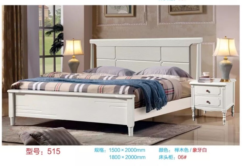 Solid Wood Design Furniture Queen Double Modern Bed Frame