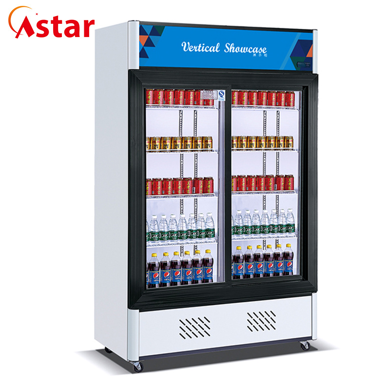 Vertical Sliding Three Doors Electric Beverage Showcase/Display From Astar