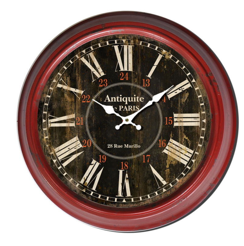 Antique Iron Clock Antique Style 10 Inch Wall Clock Beautiful Design Dial