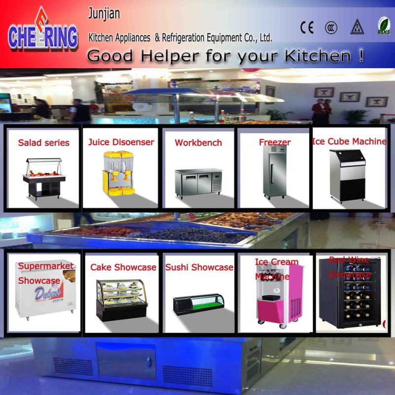 Factory Mable Cake Showcase Good Quality Cake Chiller Showcase Glass Cooling Showcase Bakery
