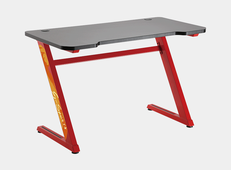 Z-Shaped PC Gaming Table Computer Office Desk