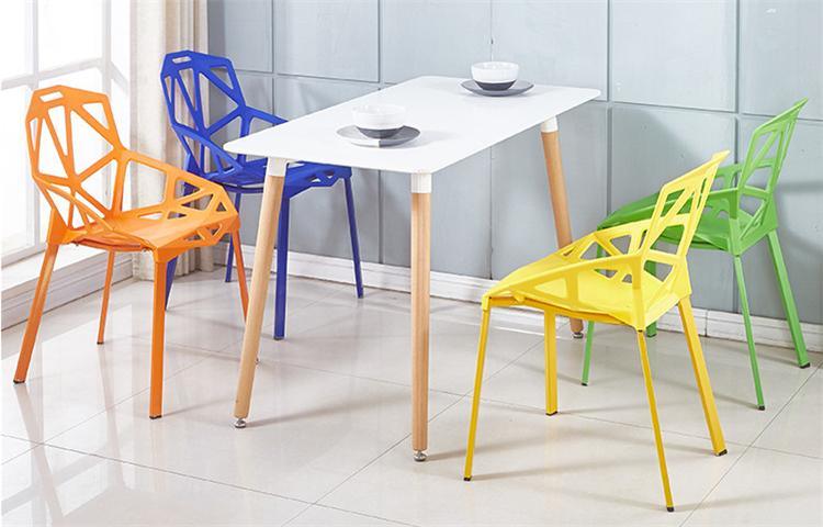 Plastic Chair Design Table Nordic Cheap Indoor Home Furniture Restaurant Modern Plastic Room Dining Chair