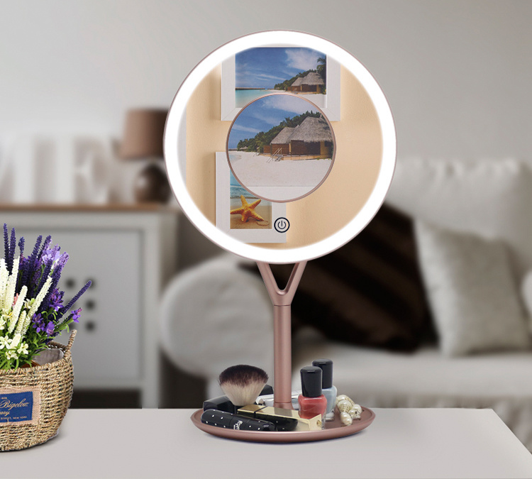 Makeup Round Vanity Mirror with Magnifying Mirror
