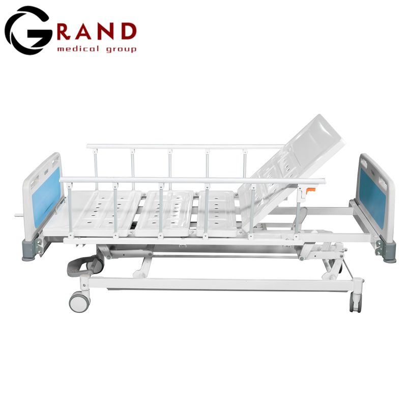 Customized Cheap Price Hospital Furniture Manual Two Function Hospital Bed Adjustable Lifted Medical Beds Factory Price