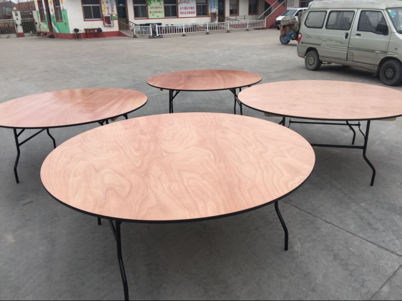 6 Foot Rectangle Wood Folding Banquet Table